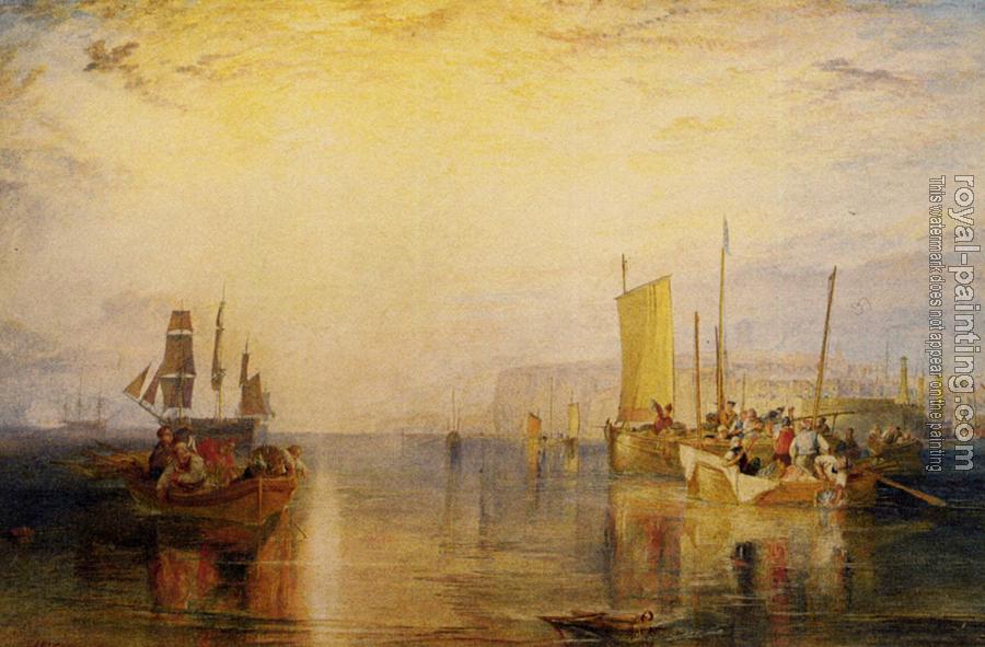 Joseph Mallord William Turner : Sunrise. Whiting Fishing at Margate